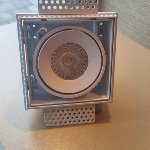 Trimless spot Tetragon 1L-wit, Dim to Warm, eenmalig gebruikt